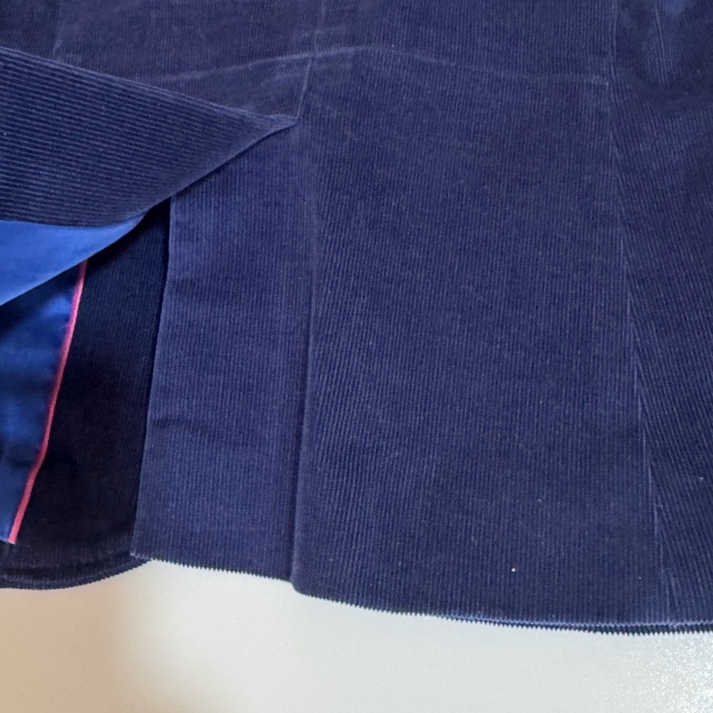 Talbots  Corduroy Navy Blue Women's Blazer - Picture 9 of 12